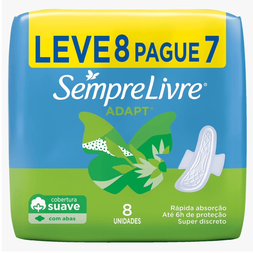 imagem de Absorvente S Livre Espec Ada Sua Com  8 L8P7 Com Ab
