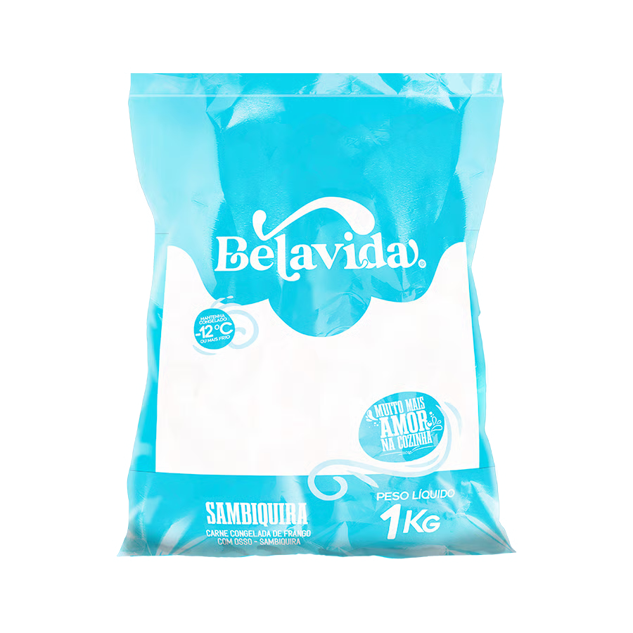 imagem de Carne Frango Belavida Sambiquira Congelado 1Kg