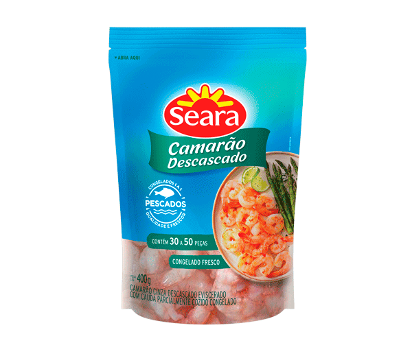 imagem de Camarao Seara Descartavel 30/50 Pecas 400G