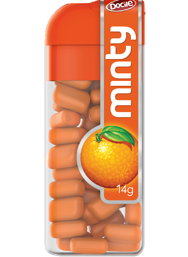 imagem de Pastilha Docile Mine Minty Laranja 14G
