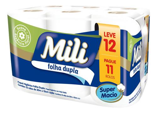 imagem de Papel Higienico Mili Neutro Folha Duplala 30M L12P11