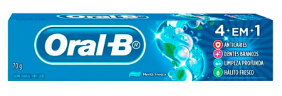 imagem de Creme Dental Oral B  70G 4 EM 1 MENTA FRESCA