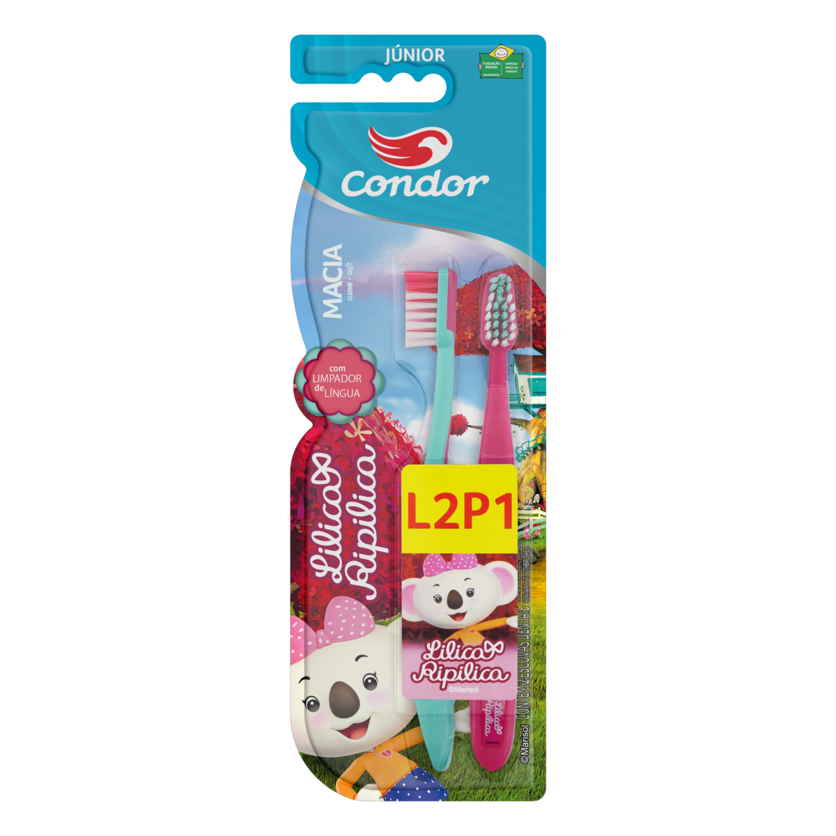 imagem de Escova De Dente Condor Junior Lr L2P1
