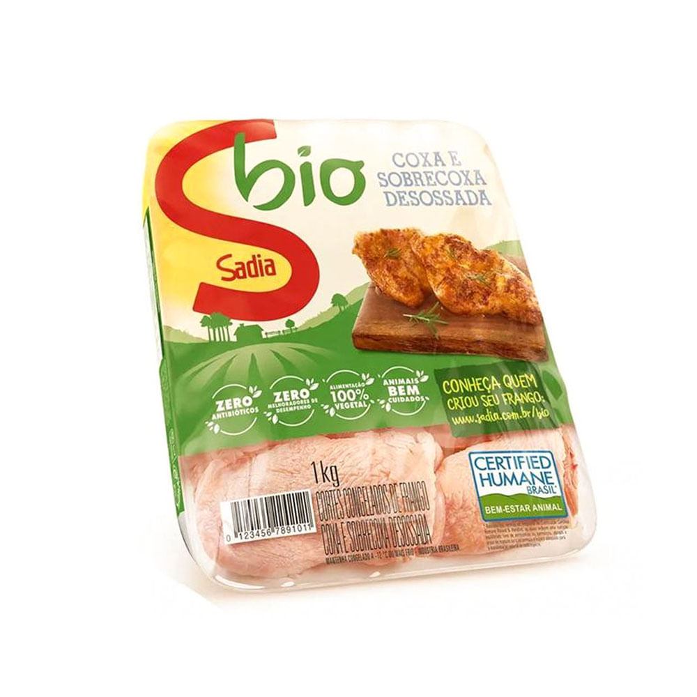 imagem de Carne Frango Sadia Bio Coxa/Sob Bandeja 1Kg