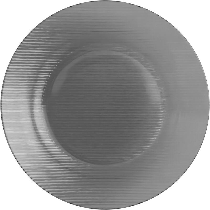 imagem de Prato Duralex Diamante Fume Mesa Fundo 22,4Cm