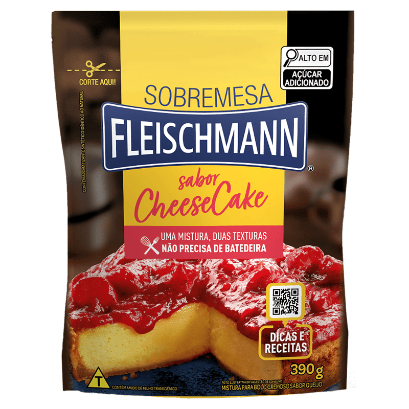 imagem de Mistura Para Bolo Fleischman LE Cheesecake 390G