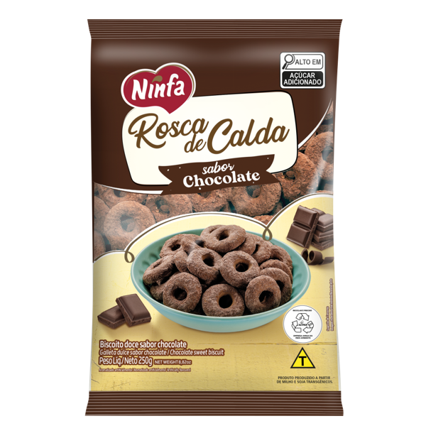 imagem de Rosca Ninfa Calda De Chocolate 250G