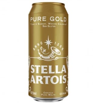 imagem de Cerveja Stella Artois Pure Gold Lata 473ml