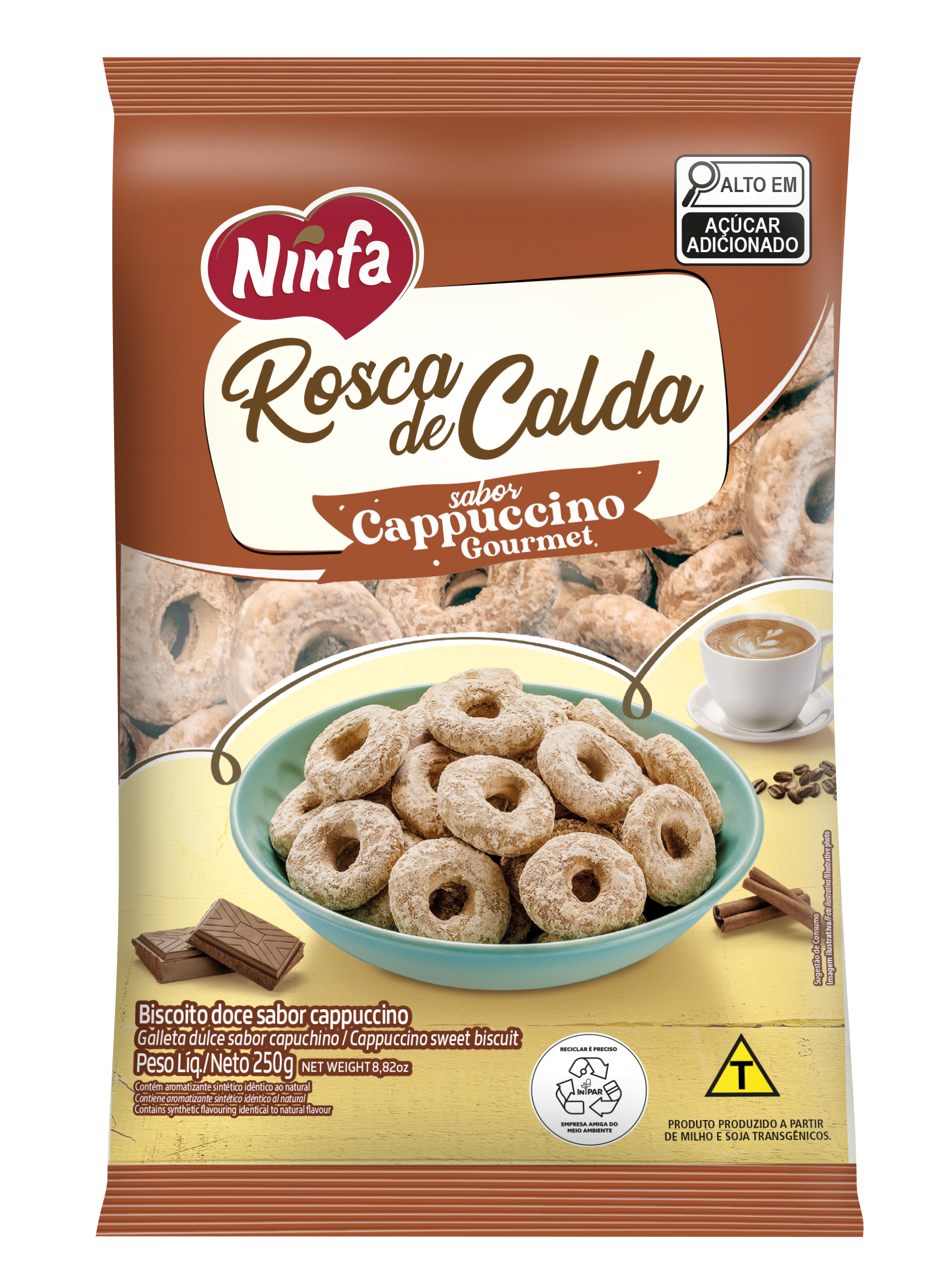 imagem de Rosca Ninfa Calda De Cappuccino 250G