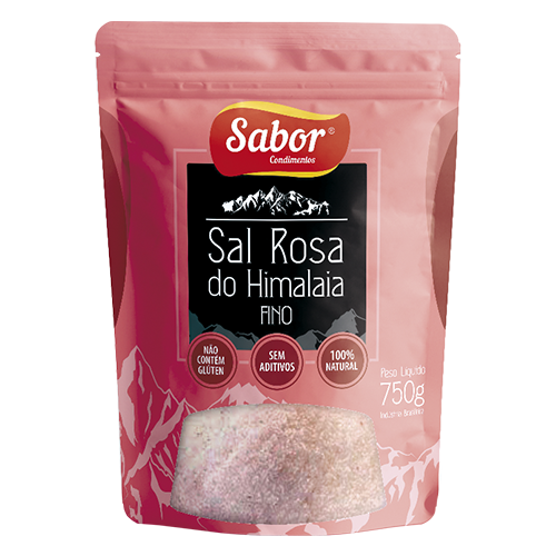 imagem de Sal Rosa Fino Sabor Do Himalaia 750G