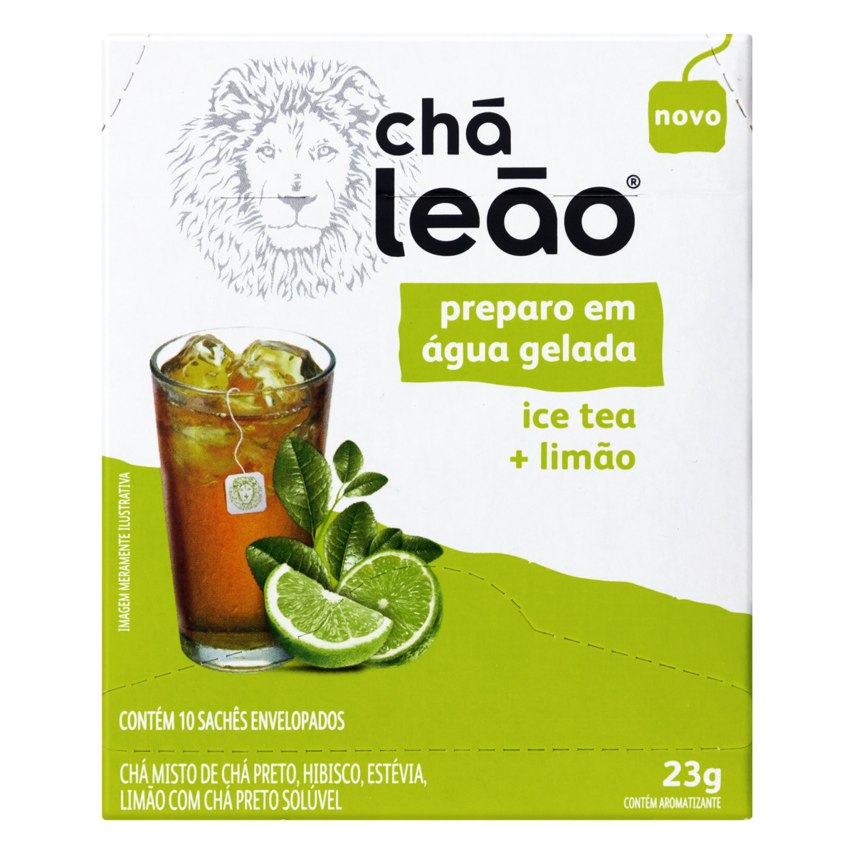 imagem de Cha Leao Gelado Pto Com Limao Com 10
