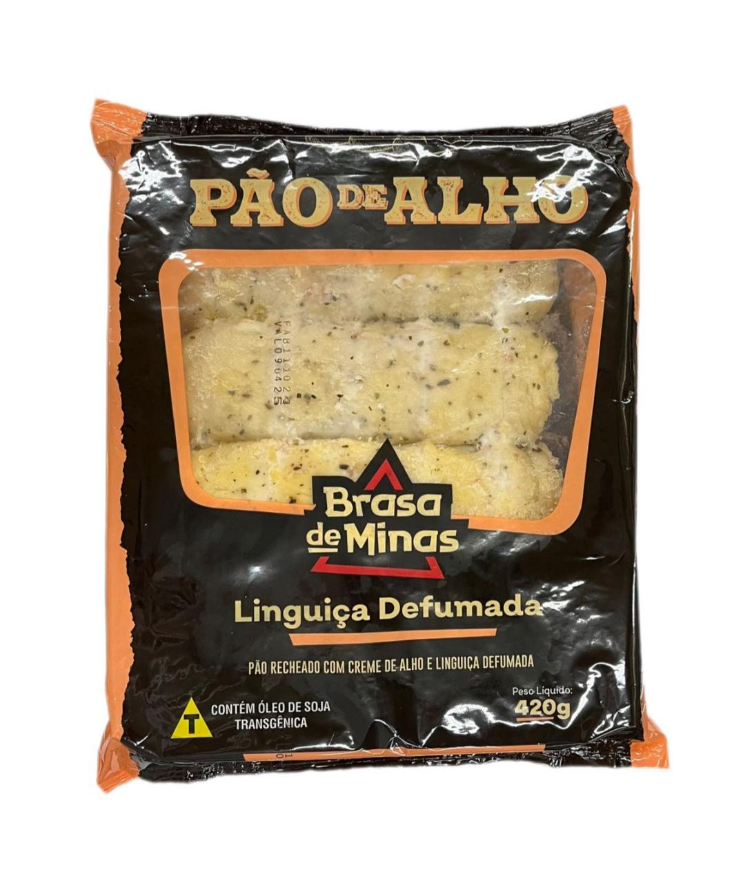 imagem de Pao De Alho Brasa De Minas Linguica Defumada 440G