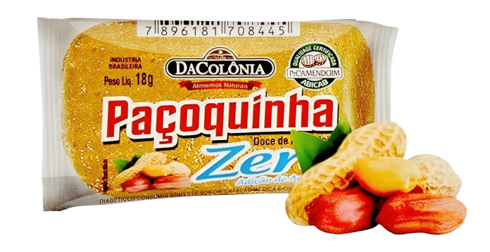 imagem de Pacoca Dacolonia Zero Acucar 18G