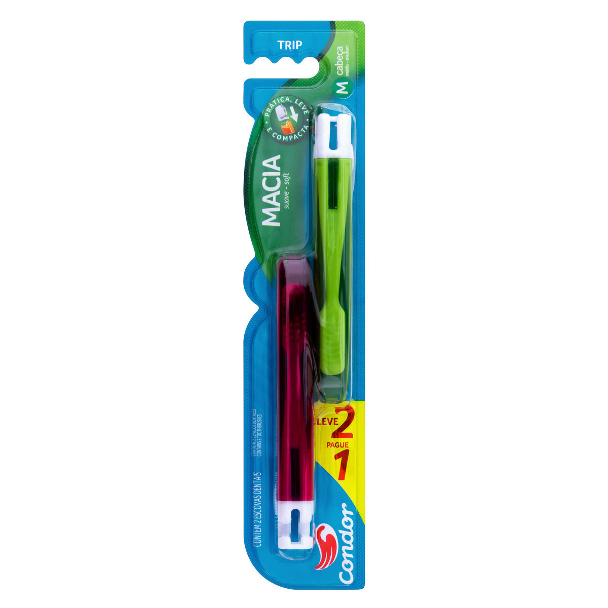 imagem de Escova De Dente Condor Trip Macia L2P1