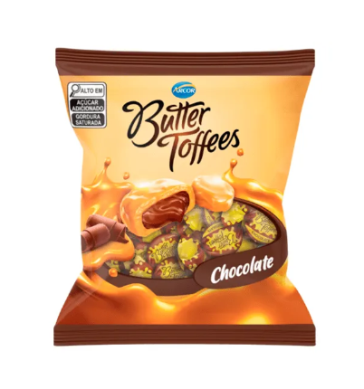 imagem de Bala Butter Toffe Chocolate 90G