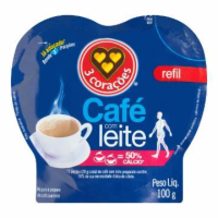 imagem de Cafe 3 Coracoes Com Leite Refrigerante 100G