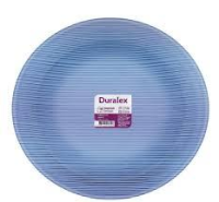 imagem de Prato Duralex Diamante Sky Fundo Azul