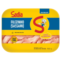 imagem de Carne Frango Sadia Filez Peito Bandeija 1Kg
