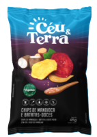 imagem de Chips Ceus Terra Mandioca Batata Doce 45G