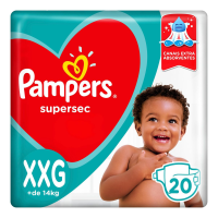 imagem de Fralda Pampers Supersec Pacote Xxg